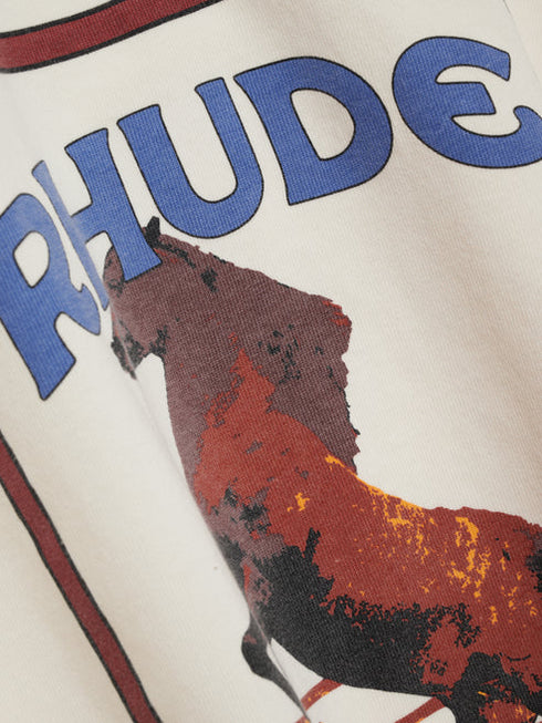 RHUDE Cadre Tee Vtg White Mens Apparel