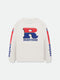 RHUDE Split Petrol Logo L/s Tee Men's Apparel