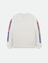 RHUDE Split Petrol Logo L/s Tee Men's Apparel