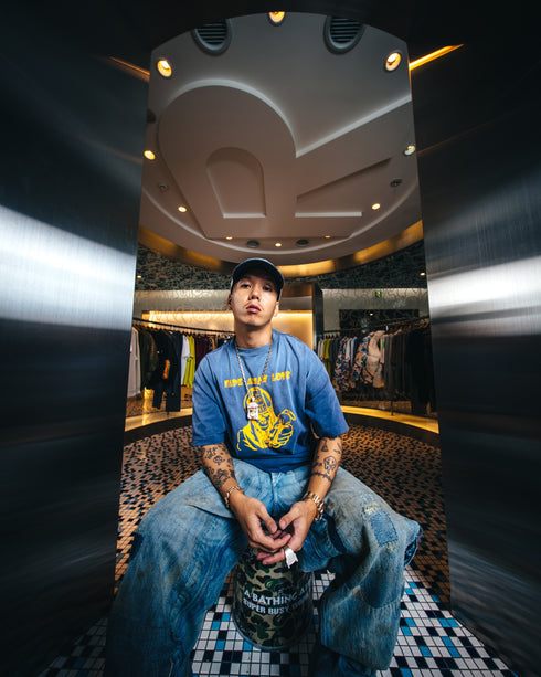 SAINT MXXXXXX X Bape 'fade Away Lv' Men's Apparel