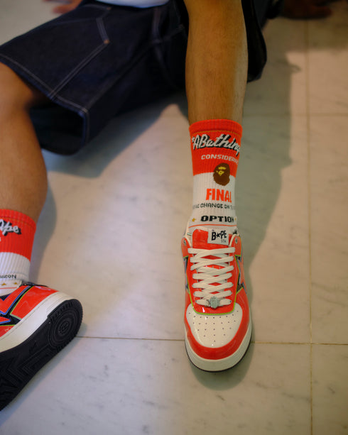 SAINT MXXXXXX X Bape Fainal Socks Accessories