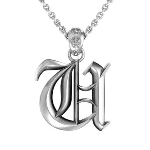 AG ROCK Initial Pendant
