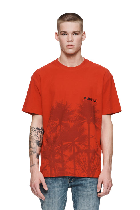 PURPLE BRAND Palms High Risk Red T-Shirt Mens Apparel