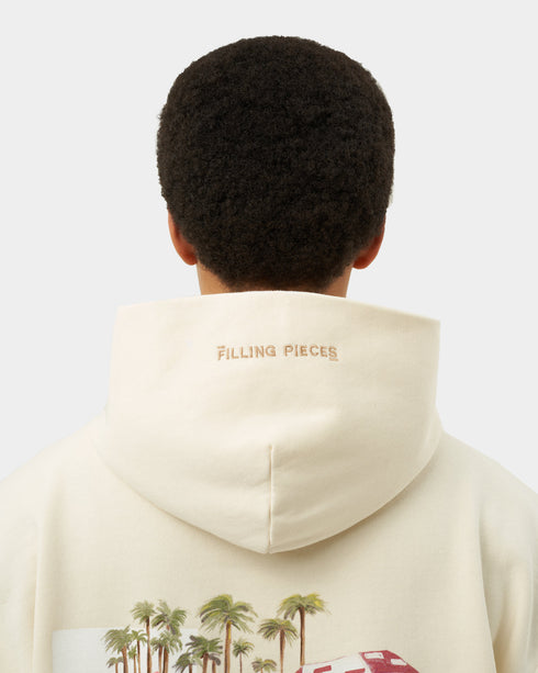 FILLING PIECES Hoodie Ice Vendor Antique White Mens Apparel