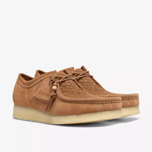 CLARKS Wallabee Tan Weave Men's Sneakers
