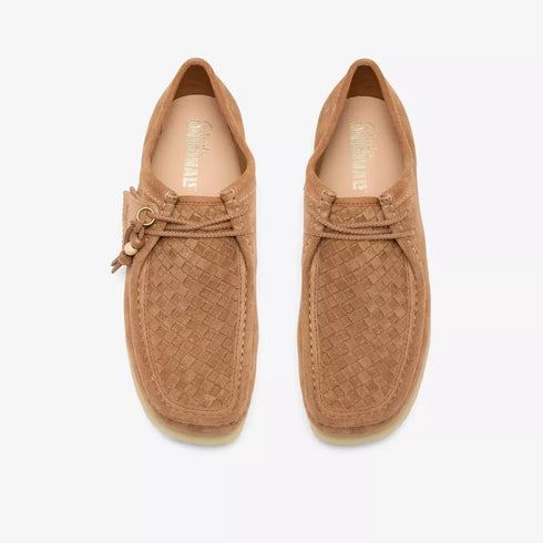 CLARKS Wallabee Tan Weave Men's Sneakers