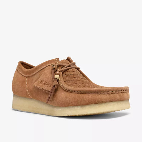CLARKS Wallabee Tan Weave Men's Sneakers
