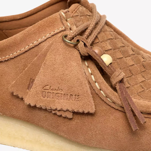 CLARKS Wallabee Tan Weave Men's Sneakers