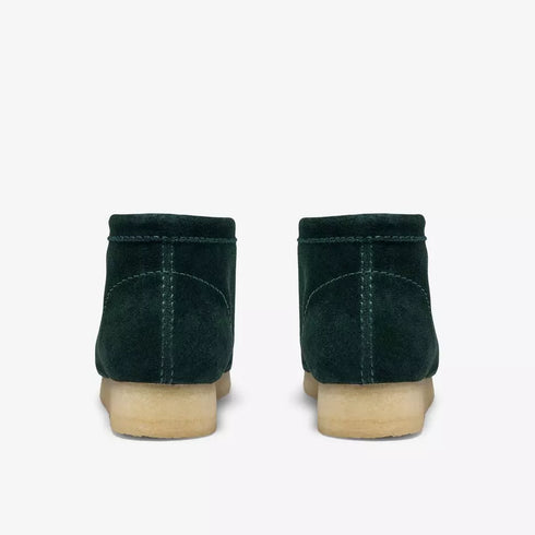 CLARKS Wallabee Boot Forest Green Weave Men's Boots