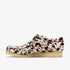 CLARKS Wallabee Brown Cow Print Men's Apparel