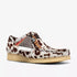 CLARKS Wallabee Brown Cow Print Men's Apparel