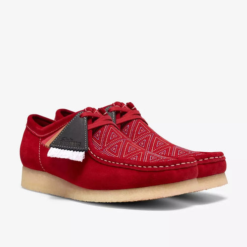 CLARKS Wallabee Red Interest Men's Sneakers