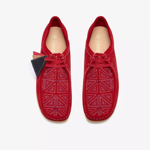 CLARKS Wallabee Red Interest Men's Sneakers