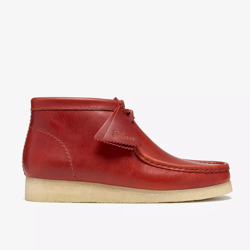 CLARKS Wallabee Boot Brick Red Men's Boots