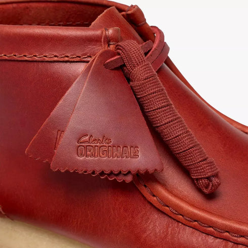 CLARKS Wallabee Boot Brick Red Men's Boots