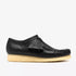 CLARKS Wallabee Black Leather Embossed Men's Sneakers