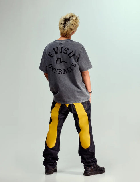 EVISU Daicock Print Baggy-Fit Jeans #2000 Men's Apparel