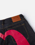 EVISU Red Daicock Printed Loose Fits Jeans #2038 Mens Apparel