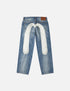 EVISU Ecru Daicock Print Loose Fit Jeans #2038 Men’s Apparel