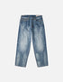 EVISU Ecru Daicock Print Loose Fit Jeans #2038 Men’s Apparel