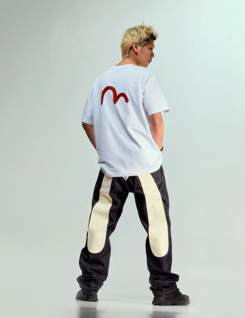 EVISU Daicock Print Baggy Jeans #2000 Men’s Apparel