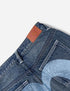 EVISU Light Blue Washed Daicock Straight Pants Womens Apparel