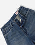 EVISU Light Blue Washed Daicock Straight Pants Womens Apparel