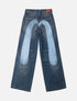 EVISU Light Blue Washed Daicock Straight Pants Womens Apparel