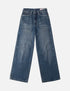 EVISU Light Blue Washed Daicock Straight Pants Womens Apparel