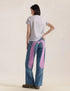 EVISU Light Pink Washed Daicock Straight Pants Women’s Apparel