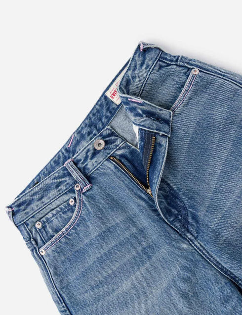EVISU Light Pink Washed Daicock Straight Pants Women’s Apparel