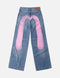 EVISU Light Pink Washed Daicock Straight Pants Women’s Apparel