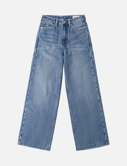 EVISU Light Pink Washed Daicock Straight Pants Women’s Apparel