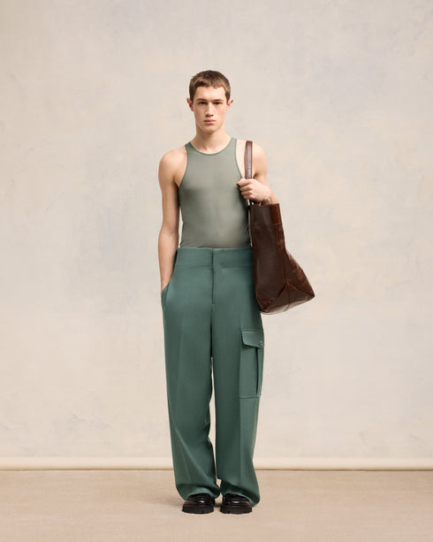 AMI PARIS Pants Militaire Stright Fit Unisex Apparel