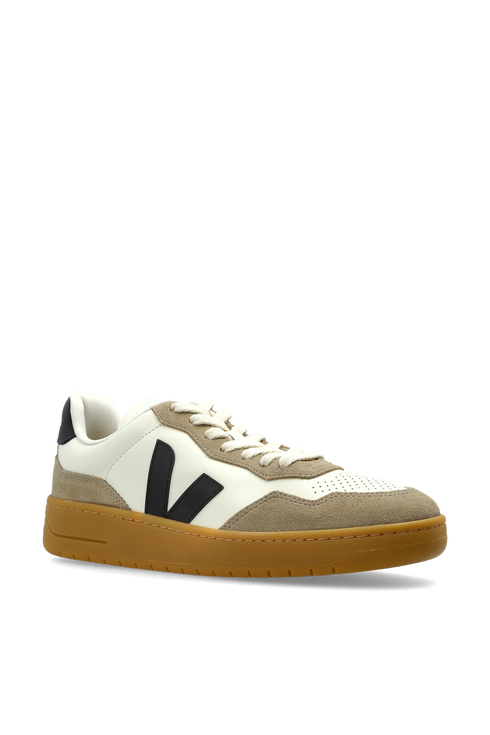 VEJA V-90 O.t. Leather Pure Black Natural Womens Sneakers