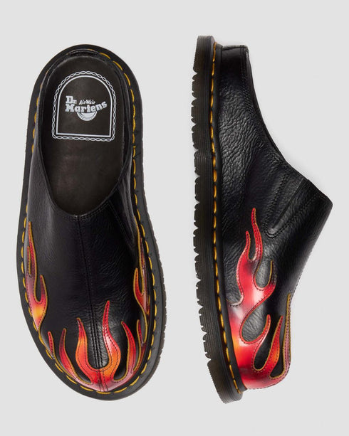 DR MARTENS San Mule 'flame Collection' Unisex Slides (UK SIZES)