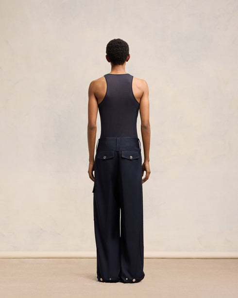 AMI PARIS Pants Militaire Stright Fit Unisex Apparel