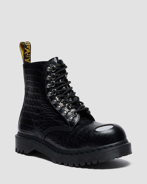 DR MARTENS 1460 Pascal Steel Toe Black Unisex Boots