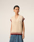 AMI PARIS Wool Ribbed Sleeveless V Neck Sweater Unisex Apparel