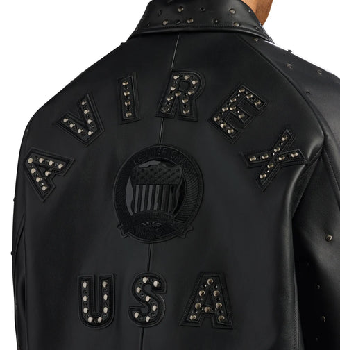 AVIREX Limited Edition Studded Icon Jacket Men's Apparel