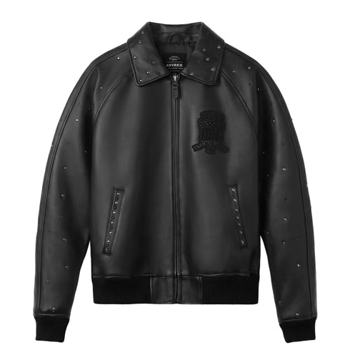 AVIREX Limited Edition Studded Icon Jacket Men's Apparel