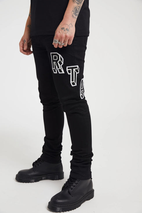 RTA Bryant Black Collegiate Mens Apparel