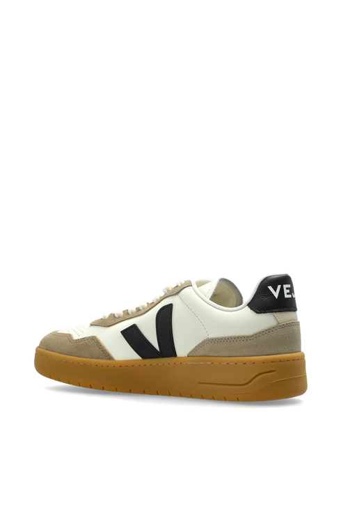 VEJA V-90 O.t. Leather Pure Black Natural Womens Sneakers