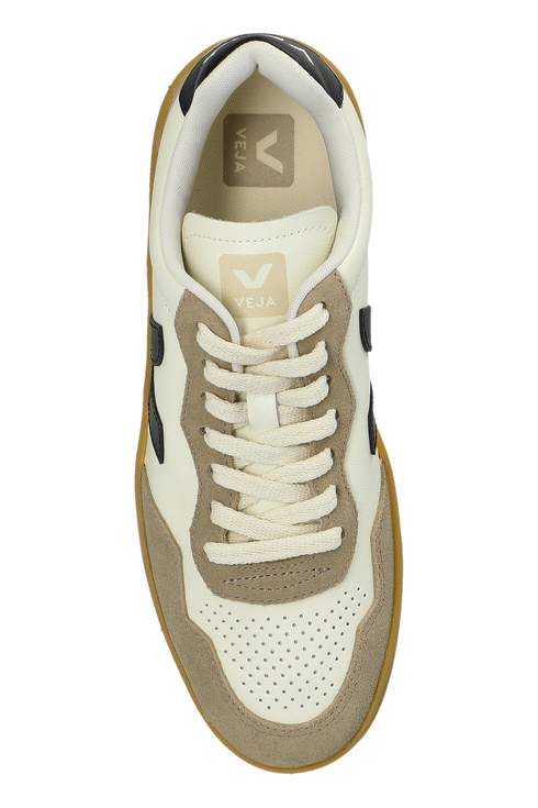 VEJA V-90 O.t. Leather Pure Black Natural Womens Sneakers