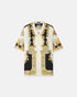 VERSACE Coral Theatre Silk Shirt Mens Apparel
