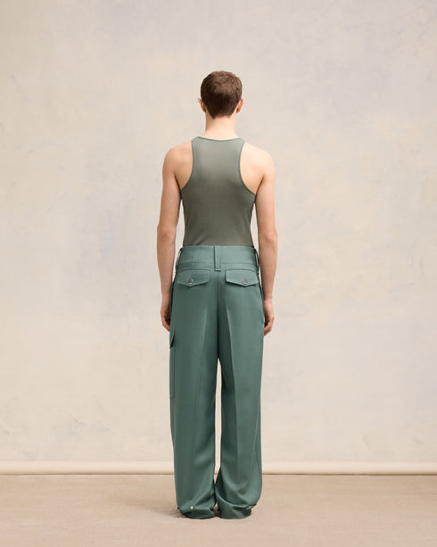 AMI PARIS Pants Militaire Stright Fit Unisex Apparel