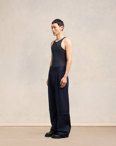 AMI PARIS Fitted Tank Top Mens Apparel