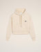 AMI PARIS Beige Cotton Hoodie Ami Signature Unisex Apparel