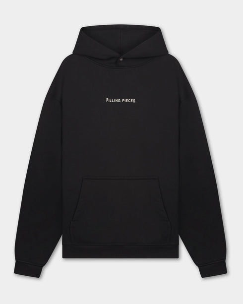 FILLING PIECES Hoodie Grandient Handshake Black Mens Apparel