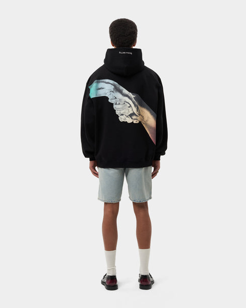 FILLING PIECES Hoodie Grandient Handshake Black Mens Apparel